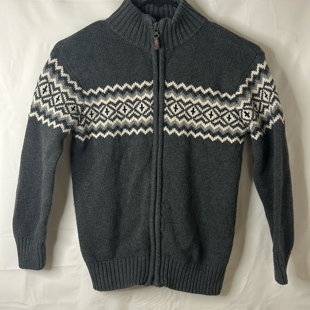 Cardigan boys size 7/8 grandpa sweater cabincore 100% cotton trending style